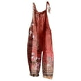thumbnail image 1 of TrendOFT Casual Jumpsuits For Women Summer Comfortable Hip Hop Jogger Spring Folar Hi Waist Straight Leg Pants Plus Size Womens Overalls Rompers Hot Pink XL, 1 of 4
