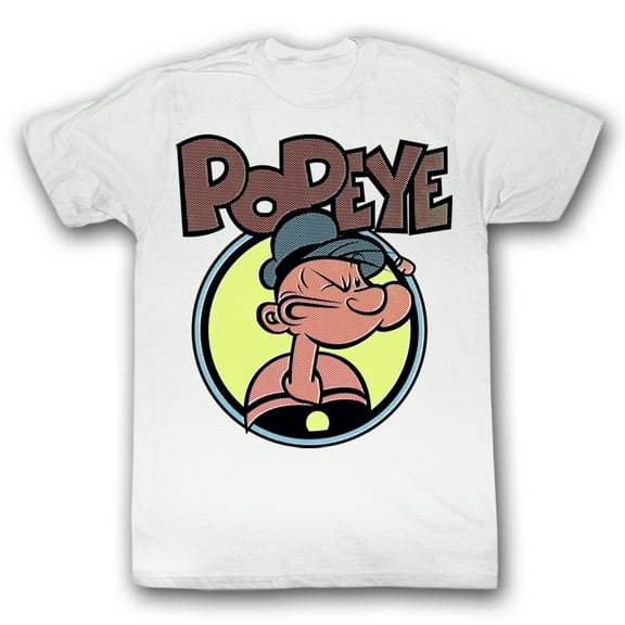 Popeye Dots Natural Adult T-Shirt