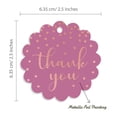 thumbnail image 6 of Inkdotpot Real Rose Gold Foil Thank You Bridal Shower Tags Favor Hang Paper Tags 100 Pieces, 6 of 7