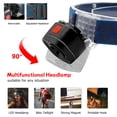 thumbnail image 3 of LED Rechargeable Headlamp for Adults, 1oz Lightweight Head Lamp with Red Light and 7 Modes, Bike Taillight with Bicycle Bracket and 4 Hooks, Waterproof Headlight for Running Cycling Reading, 3 of 7