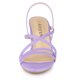 thumbnail image 2 of Sandalias de Tiras Talón Abierto Tacones Gruesos para Mujer Allegra K Púrpura 40, 2 of 6