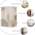 thumbnail image 3 of Bedliving Shower Curtain for Bathroom with 12 Hooks, Taupe Arches Boho Waterproof Fabric, 72" x 72", 3 of 10