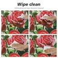 thumbnail image 4 of Nawypu Fitted Tablecloth for Round Table,Valentine's Day Envelope Postmark Table Cover with Elastic Edge Waterproof Table Cloth,Vintage Stamp Letter Words Circle Table Covers for Kitchen Indoor, 4 of 7