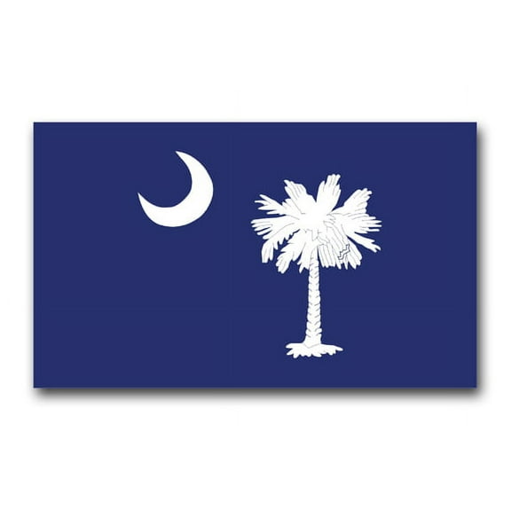 3.8 Inch South Carolina State Flag Vinyl Transfer Decal