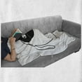 thumbnail image 6 of Ying Yang Soft Flannel Fleece Throw Blanket, Cats Cuddle Hugging Unity Ying Yang Sign Cartoon Animals Feng Shui, Cozy Plush for Indoor and Outdoor Use, 60" x 80", Black White, by Ambesonne, 6 of 6