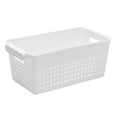thumbnail image 2 of SPRING PARK Plastic Storage Basket Bathroom Shelf Baskets Kitchen Organizing Pantry Storage Bins Off, 2 of 7