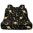 thumbnail image 5 of Drydeepin Planets Crescent Moon Stars Car Seat Covers for Backseat, Rear Bench Seat Cover Towel Sweat Absorbent Saddle Blanket Seat Protector Universal Auto Accessories for Trucks Van SUV, 5 of 7