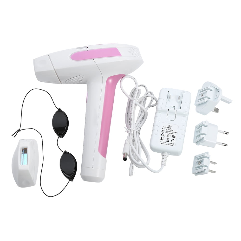 AUST Electric Laser Hair Removal Machine System Permanent Body Epilator  with 2 Lamps Pink 