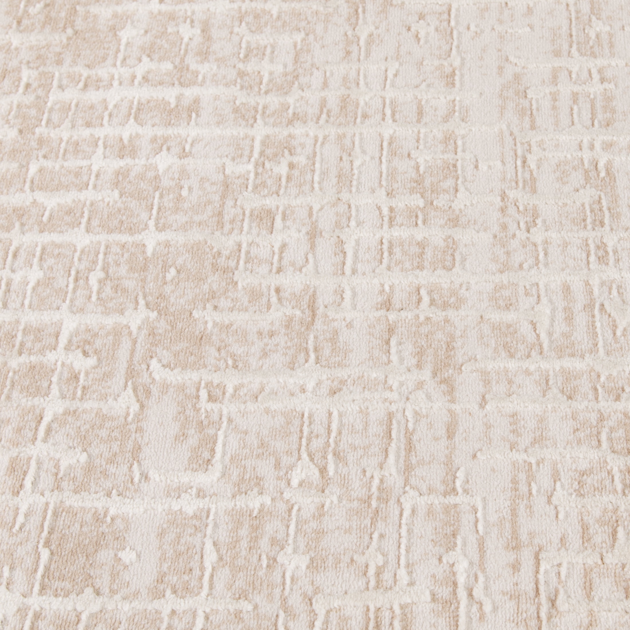 Mainstays Neutral Raised & Sculpted Abstract Indoor Area Rug, 5'x7'