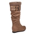 thumbnail image 4 of Wild Diva DK98 Women Suede Slouch Knee High Sweater Cuff Wedge Riding Boot, 4 of 5