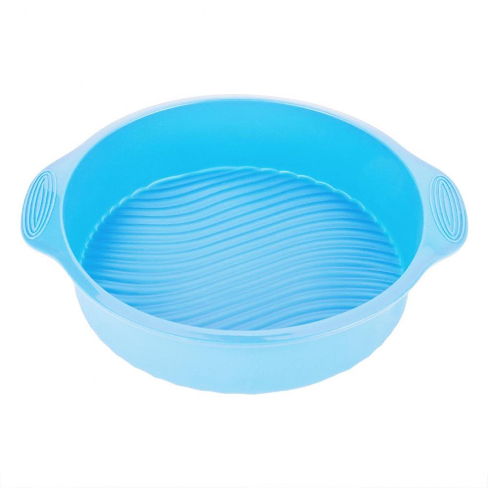 Tebru 10 Inch Round Shape Silicone Mold Cake Pan Mould Bread Bakeware