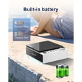 thumbnail image 4 of Reproductor de CD portátil Leapwell con Bluetooth recargable blanco, 4 of 6