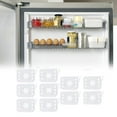 thumbnail image 3 of 2x10x Divisores de almacenamiento para refrigerador, clip organizador para refrigerador, partición telescópica ajustable, placas divisorias 2 piezas, 3 of 8
