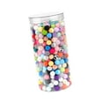 thumbnail image 3 of segolike 500Pcs Colorful Rubber Beads Charm Silicone Beads for Macrame Dangles Crafts, 3 of 9