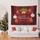 thumbnail image 3 of Christmas Day Decoration Background Cloth Peach Velvet Fabric Wall Decoration Painting Tapestry, 3 of 6