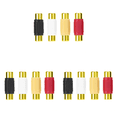 thumbnail image 1 of Conector RCA A Chapado en Oro Adaptador Enchufe AV (dorado) 4 Uds., 1 of 6