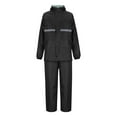 thumbnail image 3 of Hvyesh Men Women Classic Rain Suits Breathable Rain Gear for Waterproof work, Hooded Coats Jacket and Pants, 3 of 6