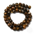 thumbnail image 5 of 2strands Natural Tiger Eye Beads Strands Faceted Cube Sienna 7x8x7mm Hole: 1mm about 47~48pcs/strand 13.35~13.46''(33.9~34.2cm), 5 of 5
