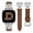 Brown/Silver, variant on Wearlizer Leather Band Compatible with Versa 2 Bands for Women, Dressy Slim Leather Strap Wristband with D-Shape Metal Buckle for Versa/Versa 2/Versa Lite/Versa SE Smart Watch
