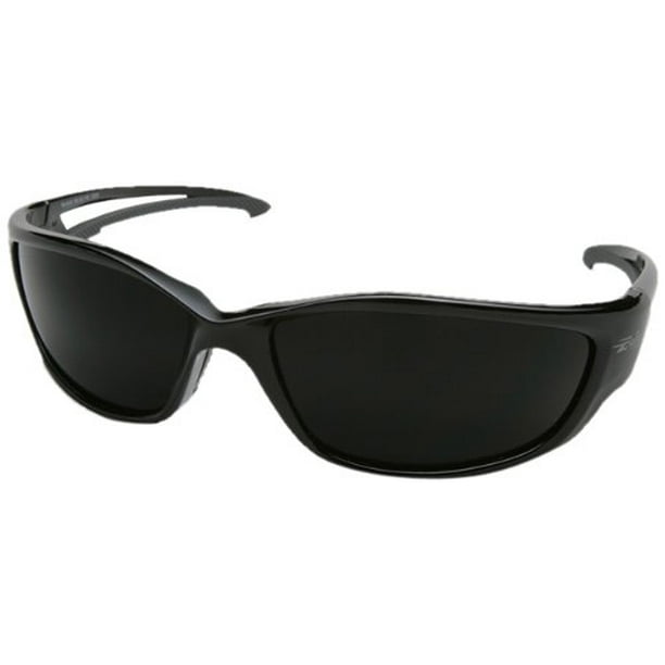 TSKXL216 Kazbek XL Polarized Safety Glasses, Black with Smoke Lens