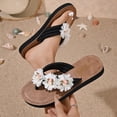 thumbnail image 2 of Sandalias de Mujer Cómodas Caminando de Moda Casual Floral Zapatos de Tamaño Mayor Flops Ligeros para Desgaste Al Aire Libre Sandalias de Playa, 2 of 9