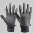 thumbnail image 1 of Winter Warm Gloves,Winter Gloves Touch Screen Warm Gloves Cold Weather Windproof Cycling Driving Riding Bike Telefingers Thermal Gloves Non-Slip Silicone Gel Adjustable Full Finger Mittens, 1 of 5