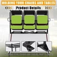 thumbnail image 3 of QinaQin Support de Chaise Pliante/chariot de Chaise Pliante/chariot de Rangement avec Roues et Support, Capacité de Charge de 800 Lb, Comprend une Housse Résistante aux Intempéries, 3 of 8
