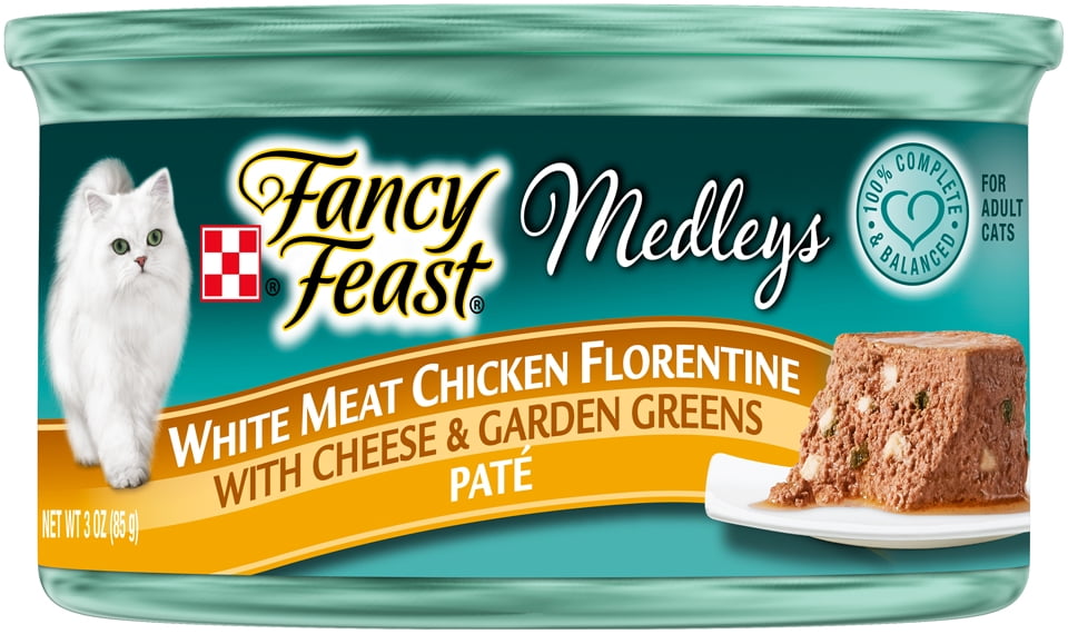 (4 Pack) Fancy Feast Medleys White Meat Chicken Pate Adult Wet Cat Food