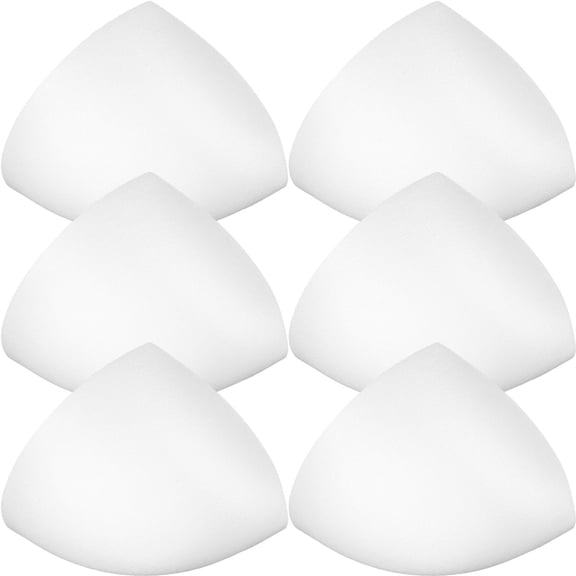 Soimiss Sports Pads Inserts Bra Inserts Pads White 3 Pairs
