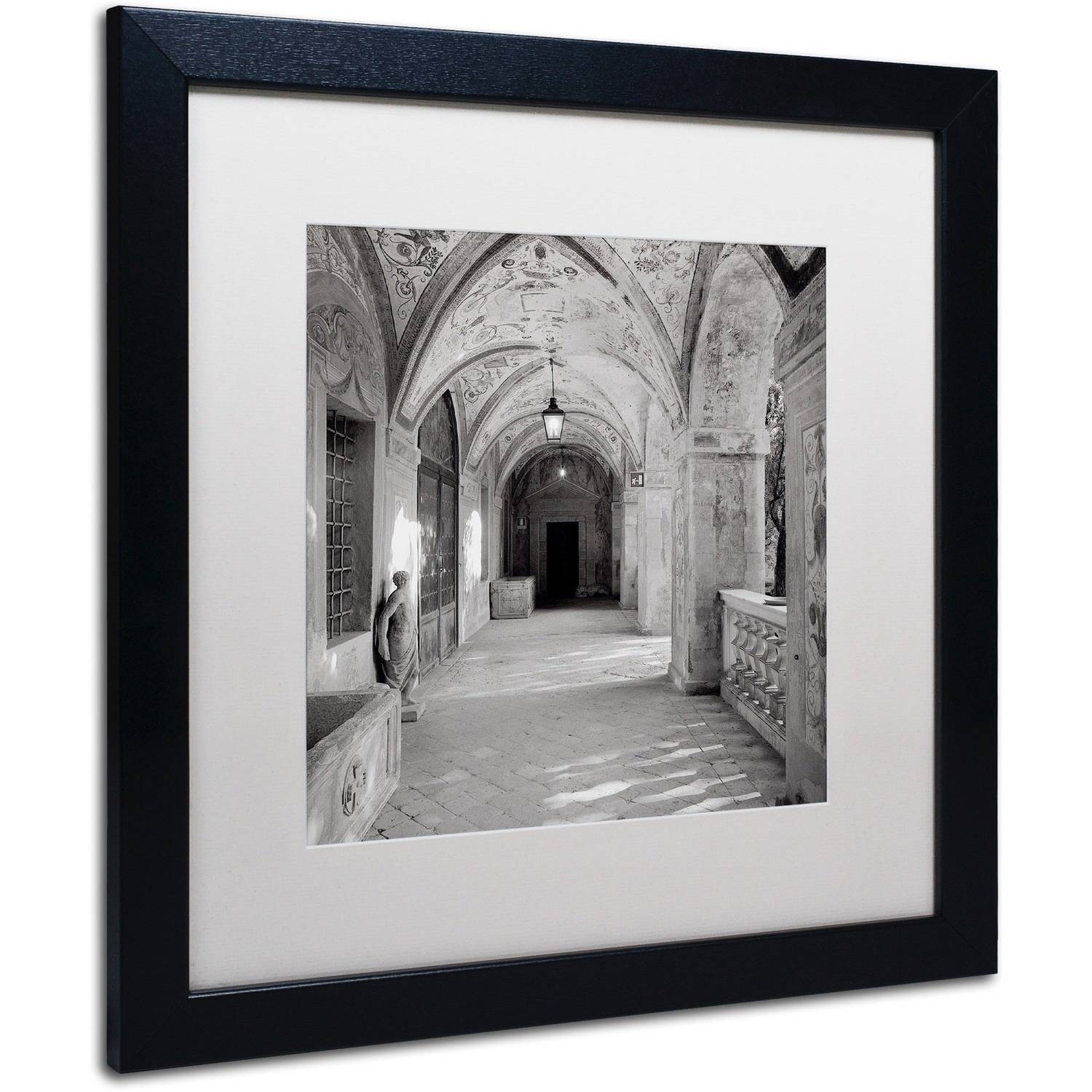 Trademark Fine Art "Padova I" Canvas Art by Alan Blaustein, White Matte, Black Frame