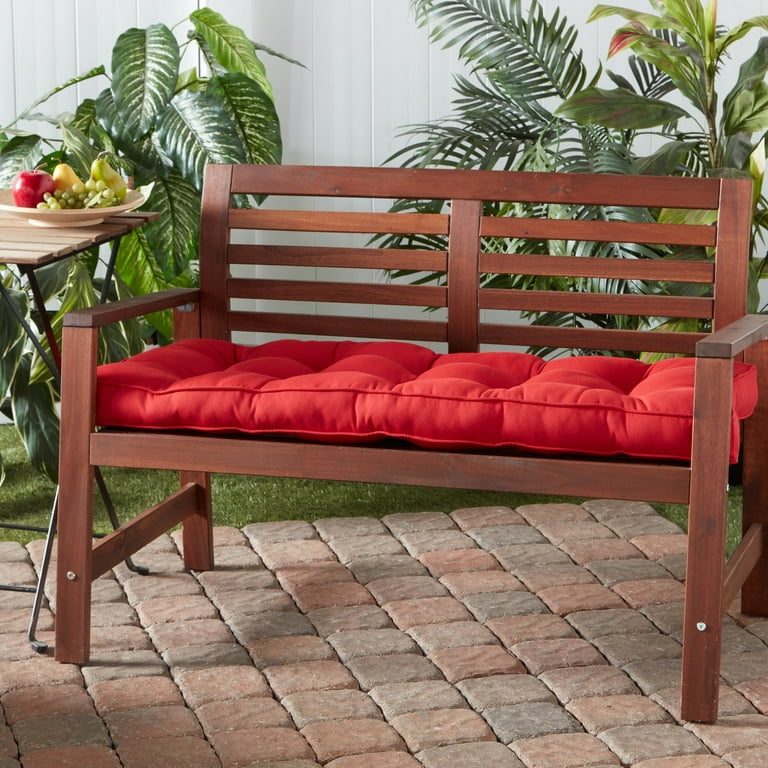 Red outdoor bench cushion new arrivals