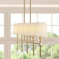 thumbnail image 4 of JONATHAN Y Sophie 38.5" 5-Light Modern Midcentury Iron Linear LED Pendant, Brass Gold, 4 of 8