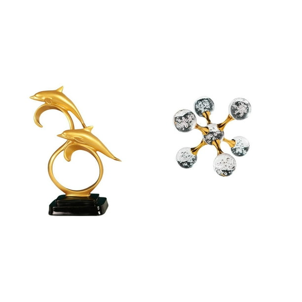 Figura de delfín,Colección de adornos de escritorio con figuras de delfines,Estatua decorativa moderna para el hogar,artesanías artísticas,Figura de escritorio,Figura esférica para