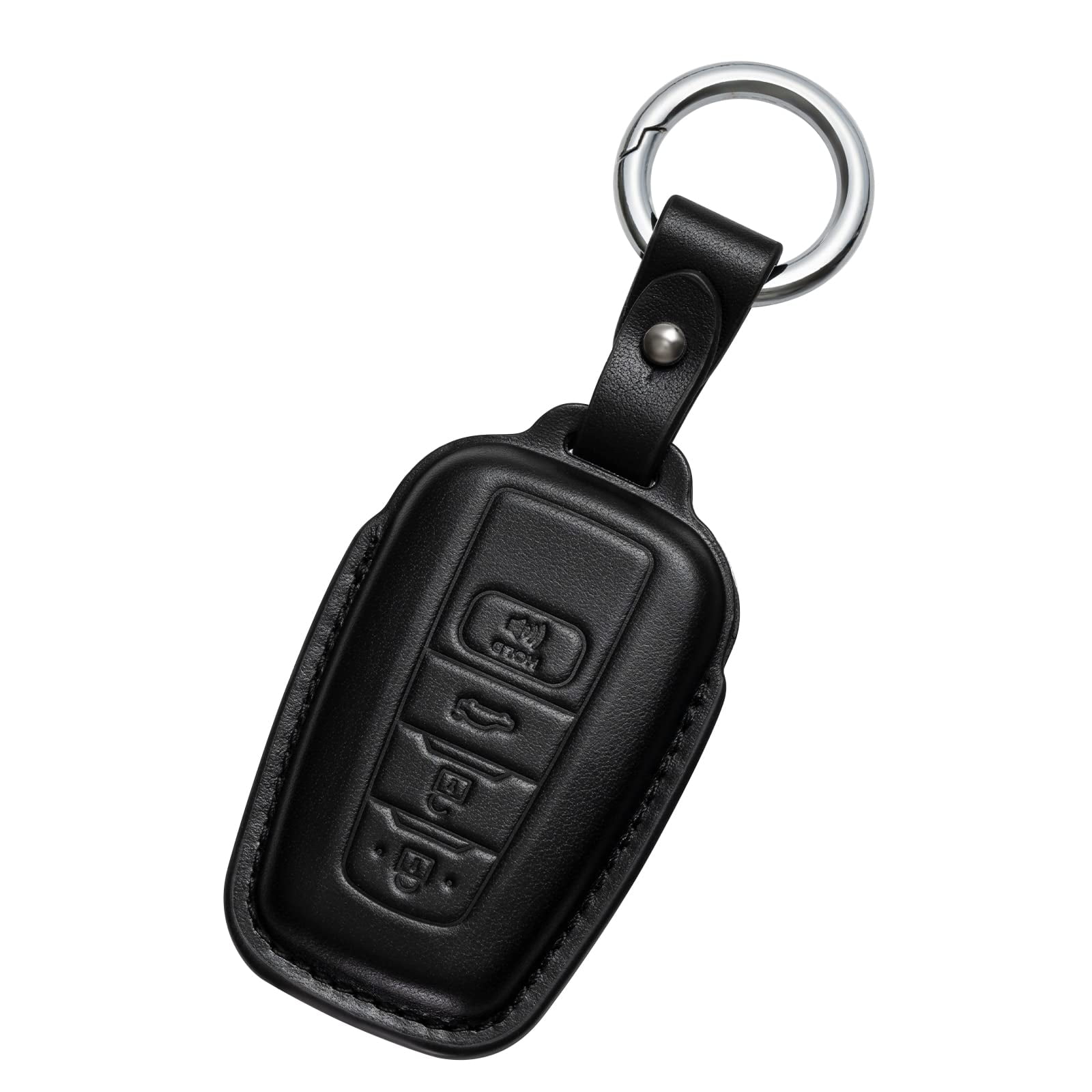 Smyfob Compatible with Toyota Key fob Cover Leather Toyota Key Chain