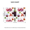 thumbnail image 4 of Placemats Set Of 4 / 6, Wine Print No.J91 Placemats For Dining Table Indoor/Outdoors Heat Resistant Washable Placemats 18" X 12", 4 of 8