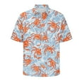 thumbnail image 7 of Clearance Yieetim Men's Hawaiian Short Sleeve Shirts Button Down V Neck Shirt for Men, Quickly Dry Print Shirts,Tropical Holiday Beach Summer Casual Stylish, Board Shirts For Surfing L, 7 of 7