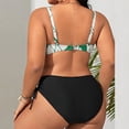 thumbnail image 4 of Warop Women's Sexy Swimsuit Set, Printed Strapless Bikini with Side Tie Details, Two Piece Swimwear for Beach and Pool Party, 4 of 7