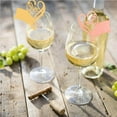 thumbnail image 4 of ziyahi 100PCS Wine Glass Cards Heart-shaped LOVE Card for Wedding Party, 4 of 5
