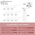 thumbnail image 4 of MIALLO Classic Silver Pearl Hair Pins (12 Pack), Elegant Rhinestone Flower Hair Accessories for Bridesmaids, Graduation, Date Night & Everyday Updos, 4 of 7