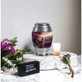 thumbnail image 6 of Cardinal Bird Mini Cremation Urns For Human Ashes, Cloud Keepsake Memorial Urns For Adult Male, Sunset Tiny For Human Ashes, Blue Urn For Adult, Memorial Urn For Funeral 3 Inch, 6 of 7