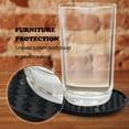 thumbnail image 4 of Silicone Coasters Set of 6 Thickened Drink Coasters with Holder- Cup Mat - Non-Slip, Non-Stick, Stay Put, Deep Tray - Prevents Furniture and Tabletop Damages, 4 of 7