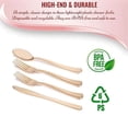 thumbnail image 4 of Smarty Shiny Metallic Gold Plastic Cutlery Combo Set (120 Guests), 4 of 6