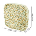 thumbnail image 2 of Unique Bargains 1 Pc Lady Portable Square Lipstick Bag for Vacation Beige Yellow Polyester, 2 of 6
