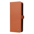 thumbnail image 5 of Compatible With Samsung Galaxy Z Fold 5 Phone Case Synthetic Leather Snapper Blocking Card Pockets Kickstand Shockproof Anti-Fingerprint Lightweight Luxury Phone Cover,Brown, 5 of 12