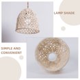 thumbnail image 4 of AURARMLET Pendant Lampshade Hand Woven Beige Cotton Rope Protect Eyes 1Pcs, 4 of 6