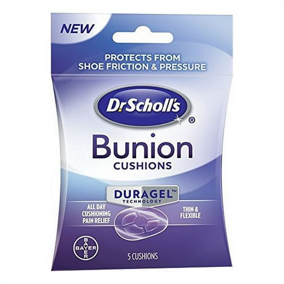 Dr.Scholls Bunion Cushions Duragel For Shoe Frection and Pressure, 5 cushions