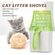 thumbnail image 4 of Juego de pala para arena para gatos 2 en 1, bote de basura portátil con procesador de gatitos y bolsa de basura, color verde, 4 of 5
