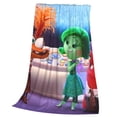 thumbnail image 7 of Lsque inside out 2 Pattern Fuzzy Fleece Throw Blanket Extra Large,Super Soft,Fluffy and Warm Blankets for Couch,Bed,All Season Use (60"x50"), 7 of 7