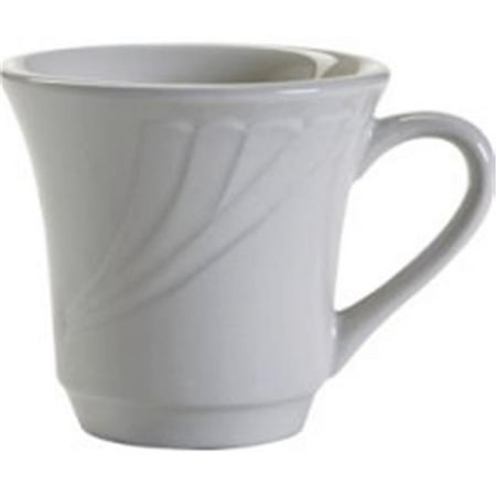 

Tuxton China YPF-070 Sonoma 3.38 in. Embossed Plate Tall Cup - Porcelain White - 3 Dozen