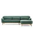 thumbnail image 1 of Solid Wood Sectional - Green - RightFacing, 1 of 4